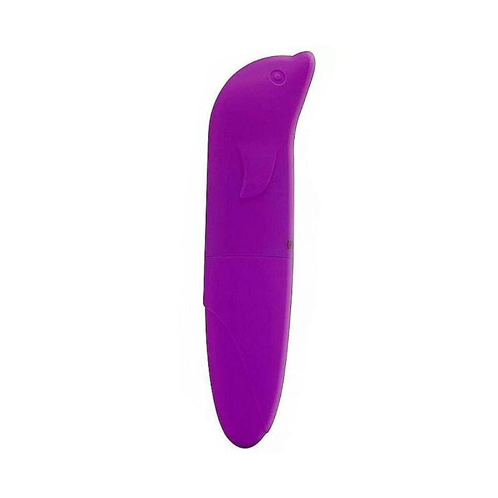 Vibrador Ponto G Aveludado Golfinho (Aveludado/Emborrachado) - 13Cm  (