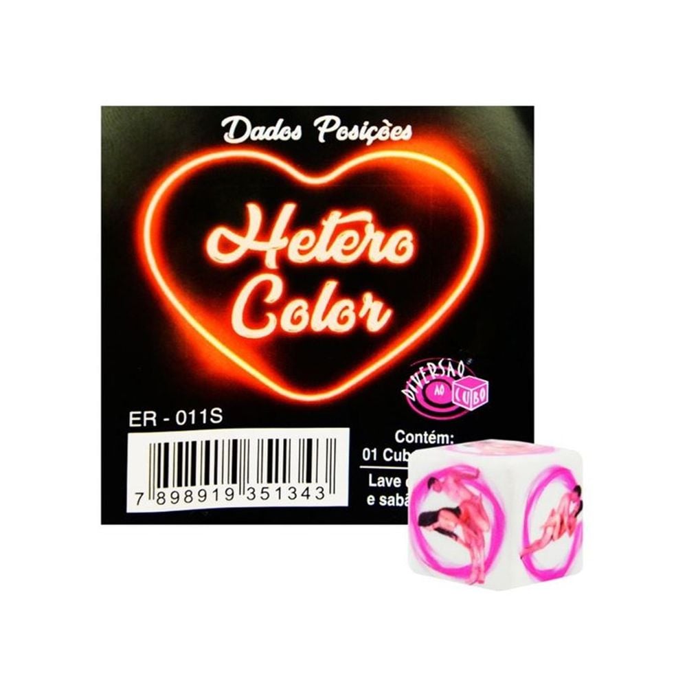 Dado posições hétero color
