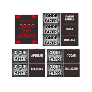 Baralho jogo do amor