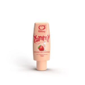 Yummy Gel Térmico Morango Com Champagne 15Ml